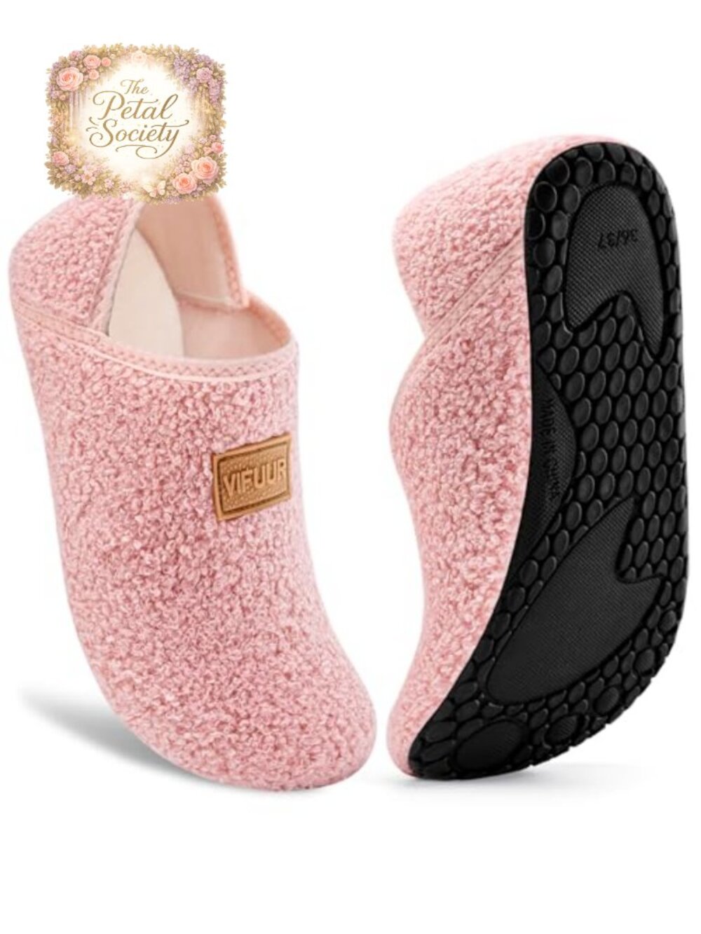 Fuzzy House Slippers Sock Shoes Slip On Indoor Cozy